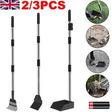 Pooper Scooper Pet Poop Scoop Tray Rake 106cm Long Handle Garden Cleaning Set UK