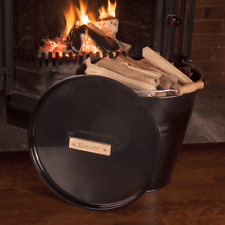 Valiant Kindling & Ash Metal Fireside Bucket Lid- Black (30cm) - LID ONLY