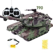1:32 Scale RC Tank BB Bullet Firing Gun Remote Radio Army T-90 Battle Model Toy