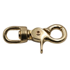  Heavy Duty Keychain Round Carabiner Swivel Snaps Bronze Lobster Clasp Hook