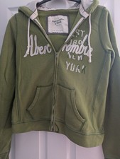 Abercrombie Y2K Green Full Zip