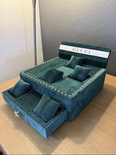 Gucci Green Velvet Jewelry Display Box Set – Near Immaculate Condition