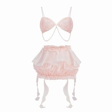 Outfit Top Gauze Miniskirt Charm Costume Night Dress Sexy Lingerie Anime Cosplay