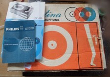 Vintage Philips GF 420 Philitina 3 Speed 1960's Record Player