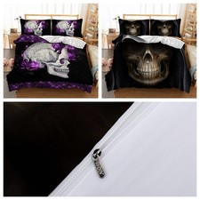 2 Sets Skull Florals Duvet