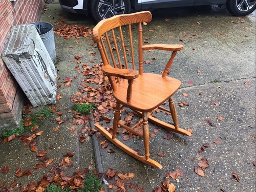 Pine kitchen rocking chair - pine,