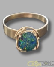 Ladies 9ct Yellow Gold Blue