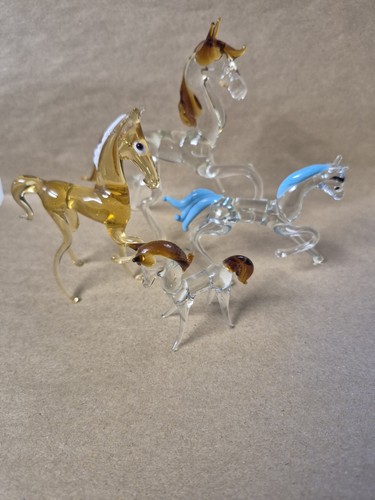 Vintage glass horses 4 - horses,