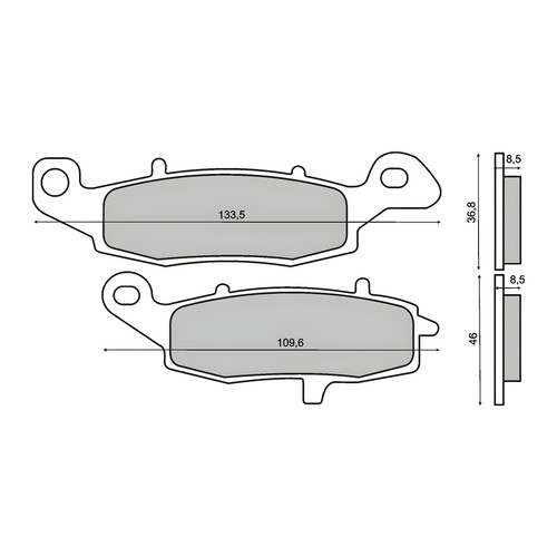Front brake pads rms for - pads,