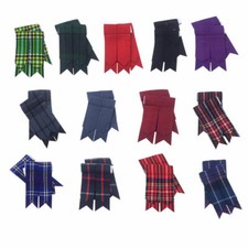 Scottish Kilt Hose Sock Flashes Garters Pointed Various Highland Wear-Tc