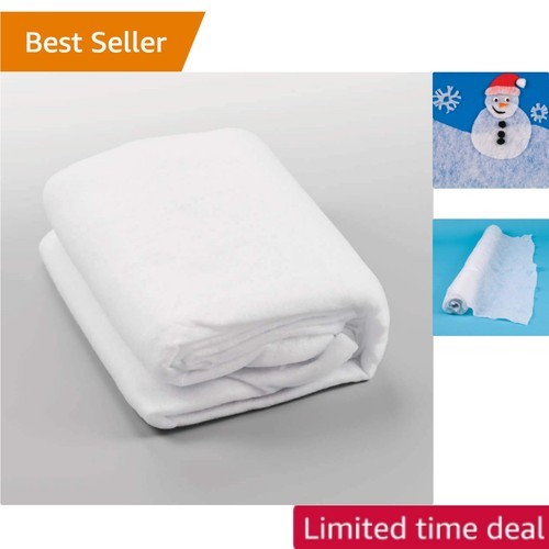 Versatile white felt fake snow - white,