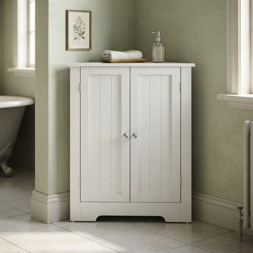 Vasagle corner cabinet white - corner,
