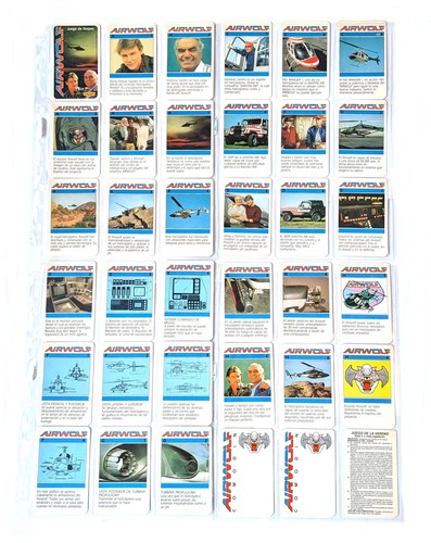 Airwolf trading cards - airwolf, cromy