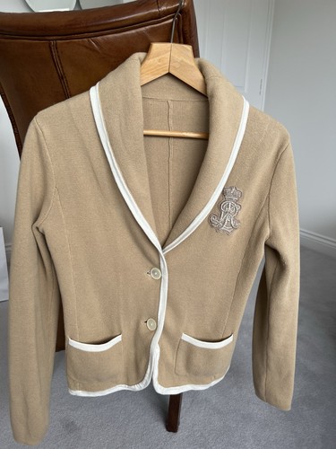 Ralph lauren brown knit blazer - ralph,