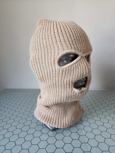 Tan balaclava beige ski - balaclava, mask