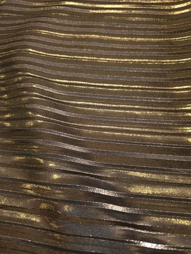 Bronze metallic plisse pleated - bronze,
