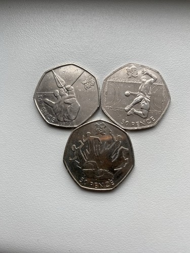 Set 2012 olympic 50p - set, of