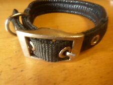 DOG COLLARS BLACK NYLON BUCKLE