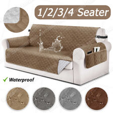 Water Resistant Sofa Covers 1/2/3/4 Seater Settee Couch Slipcover Pet Protector