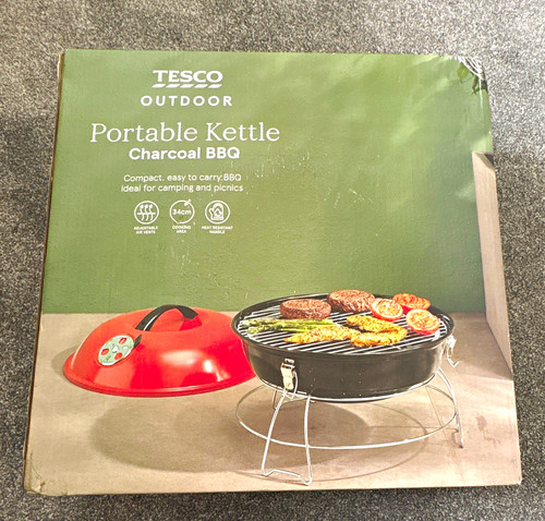 Tesco portable kettle charcoal - kettle,