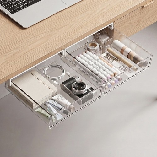 White pet under desk storage - white,
