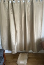 Stunning Dunelm Gold Interlined Thick Fleece Warm Eyelet Curtains W90"xD72"