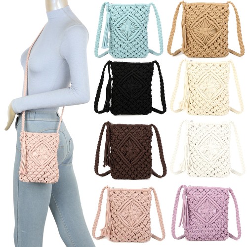 Women crochet crossbody bag - crochet,