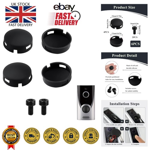 Ring doorbell button - 4-pc,