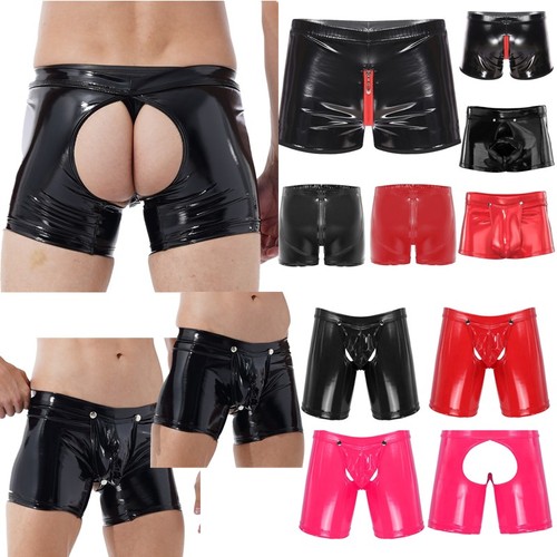 Men wet look patent - look,