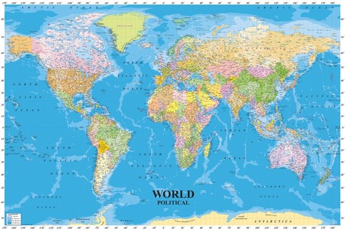 Political map the world - of,