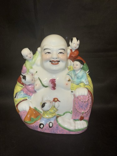 Vintage laughing buddha with - laughing,