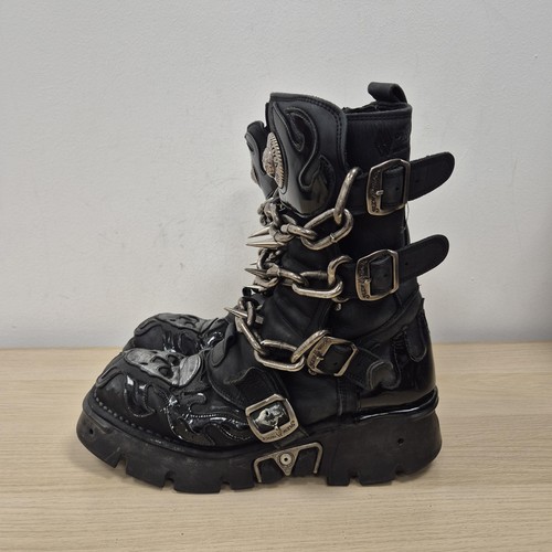New rock reactor biker boots - rock,
