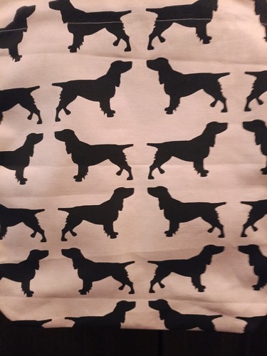 Cocker spaniel print tote - spaniel, bag