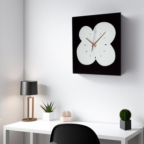 Square wall clock - square,