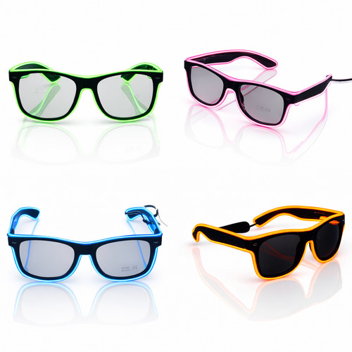 Led glasses light flashing - led,