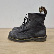 Dr Martens 1460 Pascal Grey Soft Suede Leather Ankle Boots Size UK 7 Eu 41