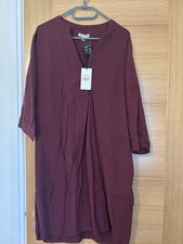 Whistles Lulu Dress, Burgundy, Size Medium, BNWT