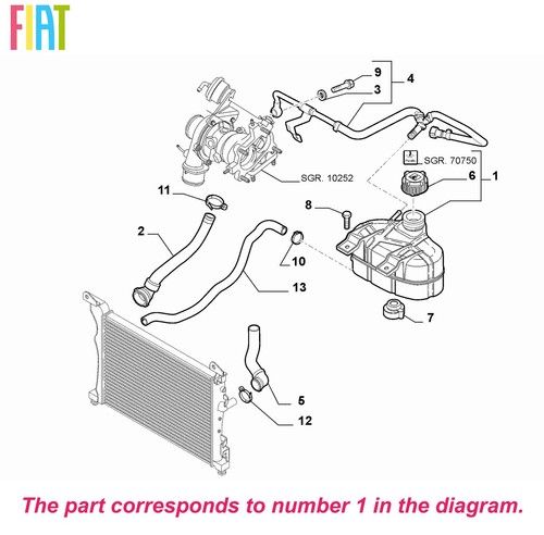 Genuine fiat coolant expansion - genuine,