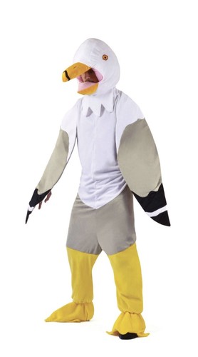 Adult seagull mascot - mascot, fancy