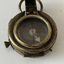 WW1 British Army Officer's Verners Pattern Compass Date Mark 1918 WD Arrow 