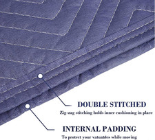 Premium Removal Furniture Blankets Heavy Duty 102 * 193Cm Moving Blankets 1 Pac