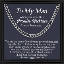 To My Man Promise Necklace