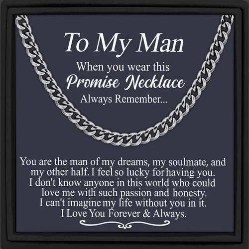 Man promise necklace - promise,