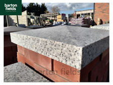Pier Caps: Natural Silver Granite 480x480mm Brick Pillar Pier Caps - Delivered