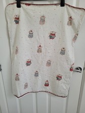 Zara Home Kids Baby Limited Edition Christmas Theme Little Mouse Cotton Blanket