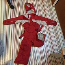 Trespass Unisex Red Snowsuit, 12-18 Months, Winter Waterproof