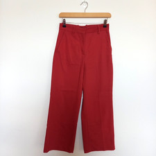 Zara XS UK 6 8 Brick Red Wide
