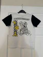 Boys White Mario Kart T-shirt