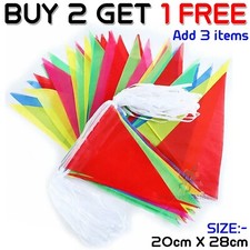 10m COLOUR BUNTING FLAGS