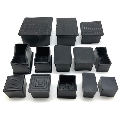 Square rubber chair ferrules - chair,